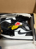 耐克NIKE男子休閑鞋喬丹AJ1 JORDAN1中幫運動鞋DQ8426-010黑白42.5 曬單實拍圖