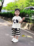 G.DUCKKIDS小黃鴨童裝兒童套裝夏季男女童衣服夏裝無(wú)袖短褲夏天服裝帥氣時(shí)髦 黑色 80 尺碼建議9-12個(gè)月cm 曬單實(shí)拍圖