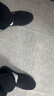強(qiáng)人3515布鞋男吸汗透氣一腳蹬休閑男鞋爸爸鞋 黑色 43 曬單實(shí)拍圖