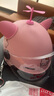 斐月伽 3c認證兒童頭盔女孩四季通用寶寶小孩電動(dòng)車(chē)男孩子安全帽4-14歲 3c粉色KT貓（4-14歲）貓耳+蜻蜓 曬單實(shí)拍圖