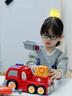寶貝星兒童禮物新款趣味組裝2-6歲7男孩女孩積木玩具車禮盒可拆裝工程車 電動擰螺絲拆裝消防車【送電池】 曬單實拍圖