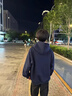 名創(chuàng)優(yōu)品（MINISO）連帽衛(wèi)衣男女春秋款325G重磅高級感開衫外套學生百搭大碼寬松上衣 藏青(純色) XL /180(體重140-160斤) 曬單實拍圖