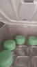 迷你小水杯玻璃杯小奶杯便攜外帶高顏值胖胖杯咖啡牛奶杯搖搖杯 綠色 300ml 1只 曬單實(shí)拍圖