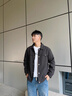 AEMAPE/美國蘋果 高端肌理感外套男2025秋裝翻領商務休閑行政夾克男士 黑色 XL 【體重136-150斤】 曬單實拍圖