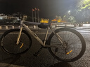 永久公路車自行車直把彎把山地車男女越野變速700C單車青少年競(jìng)速賽車 鋼架 灰色 21速 燕把輻條輪 曬單實(shí)拍圖