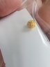 賽菲爾黃金轉(zhuǎn)運(yùn)珠吊墜古法足金核桃珠配件手串珠金豆 裸珠 約0.9克 曬單實(shí)拍圖