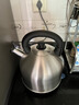 奧克斯電熱水壺家用開(kāi)水壺自動(dòng)斷電水壺大容量304不銹鋼燒水壺快壺燒水器茶壺 4.2L 銀色 曬單實(shí)拍圖