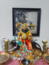 黃銅趙公明財(cái)神爺神像客廳供奉彩繪銅像武財(cái)神趙公明騎虎像擺件 銅彩精工款-48號趙公明 曬單實(shí)拍圖