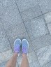斯凱奇（Skechers）女鞋秋季緩震健步鞋厚底增高休閑運(yùn)動(dòng)鞋跑步鞋125641 灰色/淡紫色/GYLV 37 曬單實(shí)拍圖