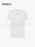 MO&Co.正肩T恤GAUCHERE設(shè)計(jì)師聯(lián)名2025春新品圓領(lǐng)短袖MBE1TEE021 本白色 S 160 曬單實(shí)拍圖