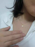 CHOMEL KINSEY925純銀四葉草項鏈女2025新款潮夏款頸鏈輕奢小眾七夕情人節(jié)禮物 小四葉草項鏈（金色） 曬單實拍圖