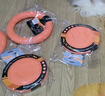 華元寵具（hoopet）狗狗玩具狗狗飛盤(pán)戶(hù)外互動(dòng)耐咬飛碟狗玩具益智飛盤(pán) 橙色 大號(hào)直徑22cm 曬單實(shí)拍圖