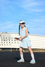 真維斯兒童運動衣套裝2025新款女童網(wǎng)球服背心薄款短裙中大童休閑夏裝 【防走光半身裙】藍色 140 【56-68斤】品牌保證 曬單實拍圖