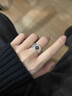 VCIXYOUPT950鉑金男戒黑鉆戒簡約寬面結(jié)婚鉆石戒指結(jié)訂求婚520禮物送男友 鉑金黑鉆單男戒（主鉆50分） 曬單實拍圖
