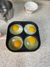 煎雞蛋漢堡機家用煎鍋早餐蛋堡煎餅鍋模具四孔煎蛋神器插電可調溫 可調溫四孔漢堡鍋  有蓋 20cm 曬單實(shí)拍圖