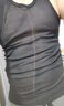 【工字透氣】夏季男士背心打底透氣工字背心男款休閑 黑色 2XL (120-135斤) 曬單實拍圖