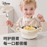 迪士尼輔食碗嬰兒吃飯注水保溫恒溫碗寶寶兒童316不銹鋼餐具碗勺套裝 至尊嬰兒餐具-五件套【禮盒裝】 曬單實拍圖