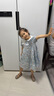班喜迪女童連衣裙夏裝2025新款洋氣女寶寶公主裙夏季兒童背心裙子小童裝 紫色 120 曬單實(shí)拍圖