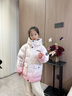 波司登（BOSIDENG）25年新款男女兒童短款5A抗菌4防面料連帽羽絨服T250246915DS 雪粉漸變|9BN6 130 /64 曬單實拍圖