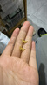 周六福七夕禮物  黃金耳釘女款5G足金精致蝴蝶少女耳飾 計(jì)價(jià) 一對-1.9g 曬單實(shí)拍圖