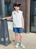 班尼路童裝兒童牛仔短褲男童純棉褲子2025夏季男孩薄款運動褲中大童夏裝 深藍BNL趣味運動X 110 【推薦體重30-37斤】 曬單實拍圖