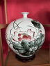嵐景閣景德鎮(zhèn)陶瓷器新中式手繪荷花花瓶客廳家居電視柜裝飾高檔工藝擺件 大師手繪《和為貴》石榴瓶 33cm 曬單實(shí)拍圖