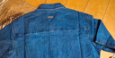 Lee25春夏新品舒適版翻領(lǐng)天絲中藍(lán)色男短袖牛仔襯衫LMT009795207 中藍(lán)色 L 曬單實(shí)拍圖