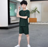 體能服兒童海洋體能訓練T恤男童夏令營(yíng)戶(hù)外活動(dòng)?；晟捞籽b 橄欖綠短袖套裝 90cm【身高建議80-85cm】 曬單實(shí)拍圖