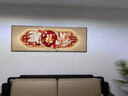 LED燈畫(huà)福字客廳裝飾畫(huà)新中式大氣高檔沙發(fā)背景墻掛畫(huà)九魚(yú)圖壁畫(huà) （晶瓷鑲鉆）A款 0.7x1.8（推薦2.2-2,8米墻寬） （金框） 曬單實(shí)拍圖