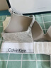 Calvin Klein內(nèi)衣【七夕禮盒摩登引力帶】女ck無鋼圈聚攏深V厚墊文胸QF7623AD P7A-椰青灰 75B 34B 曬單實(shí)拍圖