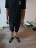 名創(chuàng)優(yōu)品（MINISO）短袖男純棉休閑寬松夏季圓領(lǐng)百搭青少年潮流半袖t恤 黑 2XL 曬單實拍圖