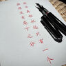 英雄（HERO）鋼筆856經(jīng)典老式螺旋式筆帽書(shū)法美工筆鋼筆學(xué)生商務(wù)送禮紀(jì)念品筆 直尖0.5mm(1支)送黑色墨水 曬單實(shí)拍圖