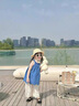 G.DUCKKIDS小黃鴨童裝女童套裝夏季2025新款洋氣兒童夏裝寶寶夏天無袖兩件套 藍(lán)色兩件套 100 (建議90-98cm 2-3周歲） 曬單實(shí)拍圖