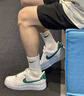 耐克（NIKE）男鞋Air Force 1 LOW空軍一號白綠AF1防滑耐磨休閑運(yùn)動低幫板鞋 FJ4146-121 43 曬單實拍圖