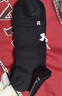 安德瑪（Under Armour）襪子夏季【3雙】籃羽毛球運(yùn)動船襪男女跑步薄款防臭毛巾短棉襪 曬單實(shí)拍圖