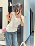 浪莎棉麻背心女夏季新款外穿打底吊帶寬松慵懶上衣寬肩帶無(wú)袖t恤內(nèi)搭 白色 【背心款】 L 【推薦115-130斤】 曬單實(shí)拍圖
