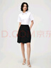 HLA海瀾之家短袖襯衫夏季25新正裝微彈服帖有型襯衣女裝 漂白Y3 38 165/92A 推薦110~120斤 曬單實(shí)拍圖