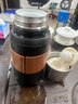 恩爾美（nRMEi）保溫杯男士男款陶瓷內(nèi)膽茶水分離燜泡茶杯大容量高檔便攜商務水杯 黑600ml【茶水分離+陶瓷內(nèi)膽】 曬單實拍圖