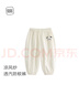 麥拉貝拉（MOLO BALO）嬰幼兒褲子春夏季薄款長褲夏天防蚊褲全棉紗布男女寶寶 奶白 90 cm 曬單實拍圖
