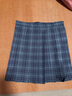 沐霓JK制服裙夏季日系格裙a字半身裙百褶裙女生學(xué)院風(fēng)裙子 M 曬單實(shí)拍圖
