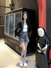 翊尚美牛仔短褲女夏季新款2025年小個子寬松純棉五分褲高腰速干顯瘦褲子 淺藍色 【腰圍可調(diào)節(jié)】 L 【推薦111-120斤】 曬單實拍圖