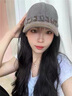 蔚占帽子棒球帽女鴨舌帽帽子女遮陽(yáng)帽太陽(yáng)帽夏天帽子大頭圍防曬帽女士 做舊水洗字母帽 均碼 建議頭圍58-62mm 曬單實(shí)拍圖