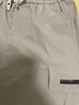 貓人（MiiOW）短褲夏季男冰絲速干涼感七分褲百搭休閑工裝運(yùn)動(dòng)褲子男 灰 XL 曬單實(shí)拍圖