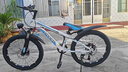 鳳凰（Phoenix）兒童自行車男女學(xué)生6-15歲變速山地車 超越二代 22寸 輻條輪 白藍(lán) 曬單實(shí)拍圖