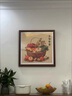 良木五谷豐登新中式餐廳裝飾畫(huà)寓意好水果餐桌背景墻掛畫(huà)玄關(guān)壁畫(huà)斗方 A-五谷豐登+玻璃畫(huà) 40*40cm 柚木色仿銅角實(shí)木框+宣紙+卡紙 曬單實(shí)拍圖