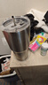 拜杰不銹鋼冰霸杯杯子保冰杯大容量水杯咖啡杯900ML【帶吸管+吸管刷】 曬單實拍圖