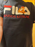 FILA 斐樂官方男子針織短袖衫2025夏新款狐貍刺繡休閑舒適純棉T恤 曬單實拍圖