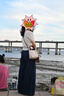 梵希蔓時(shí)尚圓領(lǐng)泡泡袖T恤女2025年夏季新款亮片混紡純色短袖上衣 73998 米杏色 M 曬單實(shí)拍圖