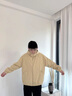 鴨鴨戶外工裝輕薄羽絨服男女同款秋冬2025年新款寬松休閑大碼夾克外套 杏色 L (175) 曬單實拍圖