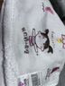 潔麗雅卡通印花純棉A類嬰兒童巾洗臉洗澡面巾一面紗布一面毛圈小毛巾4條 曬單實拍圖